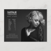 Muster für Akteur 2 Seite 2 Foto Werbevorlage Postkarte (Rückseite)