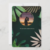 Muster für aktuelle Blätter | Einladung zur Hochze (Rückseite)