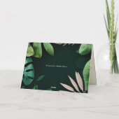 Muster für aktuelle Blätter | Geklappt | Hochzeit Einladung (Rückseite)