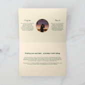 Muster für aktuelle Blätter | Geklappt | Hochzeit Einladung (Innenseite)