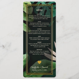 Muster für aktuelle Blätter | Menü-Karte für Hochz Menükarte