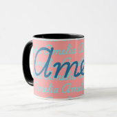 Muster für Amelia-Signature-Namen Tasse (Vorderseite Links)