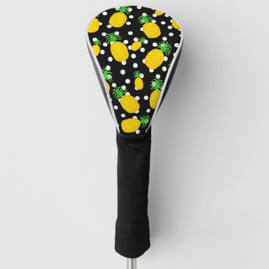Muster für Ananas und Dots Golf Head Cover Design Headcover (Vorderseite)