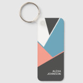 Muster für Angesagte Blockart mit benutzerdefinier Schlüsselanhänger (Vorderseite)