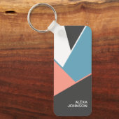 Muster für Angesagte Blockart mit benutzerdefinier Schlüsselanhänger (Vorderseite)