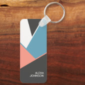 Muster für Angesagte Blockart mit benutzerdefinier Schlüsselanhänger (Rückseite)