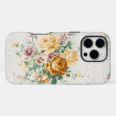 Muster für antike Blumenmuster iPhone Hülle (Rückseite (Horizontal))