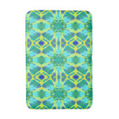 Muster für Aqua, Cobalt Blau und Gelbe Gefärbte Kr Badematte (Vorderseite Vertikal)