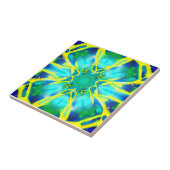 Muster für Aqua, Cobalt Blau und Gelbe Gefärbte Kr Fliese (Seite)