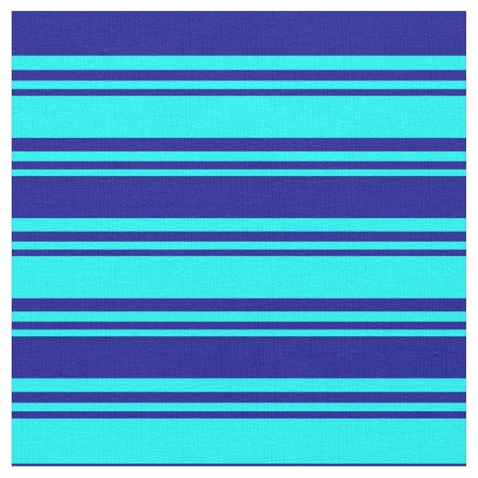 Muster für Aqua & Dark Blue Stoff (Nahaufnahme)