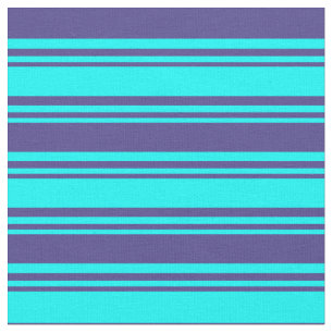 Muster für Aqua und Dark Slate Blue Streifen Stoff
