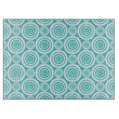 Muster für Aqua und White Geometric Schneidebrett (Vorderseite)