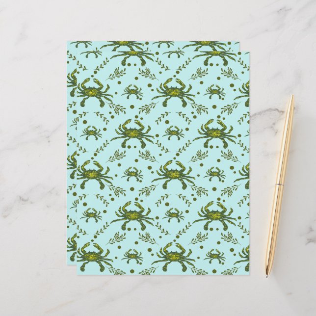 Muster für Aquakulturkrebs (Vorderseite/Rückseite Beispiel)