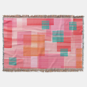 Muster für aquamarine geometrische Quadrate mit ab Decke