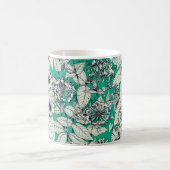 Muster für Aquamarine Grafikfarben Kaffeetasse (Mittel)