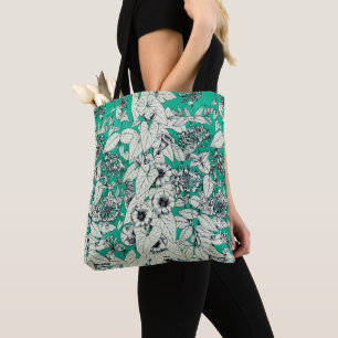 Muster für Aquamarine Grafikfarben Tasche
