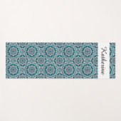 Muster für aquamarine Mandalas Yogamatte (Vorderseite (Horizontal))