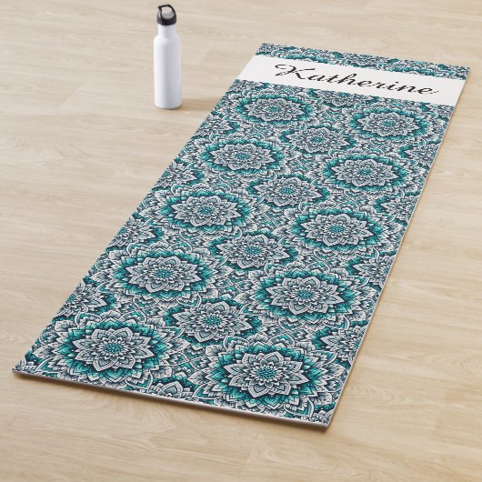 Muster für aquamarine Mandalas Yogamatte (Beispiel)