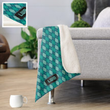 Muster für aquamarine Raute - Gemütlicher Strick-L