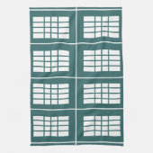 Muster für aquamarine Streifen Geschirrtuch (Vertikal)