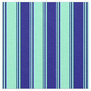 Muster für Aquamarine und Blaue Streifen Stoff