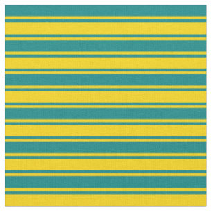 Muster für aquamarine und gelbe Linien/Streifen Stoff