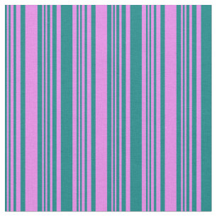 Muster für aquamarine und violette Linien/Streifen Stoff