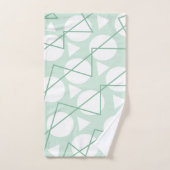 Muster für aquamarine Zickzack Streifen Badhandtuch Set (Handtuch)