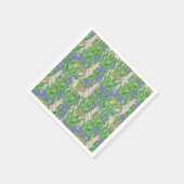 Muster für Aquarelllama und Catus Serviette (Ecke)