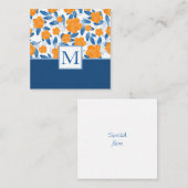 Muster für Aquarellmoore und Blätter Mitteilungskarte (Vorne/Hinten)