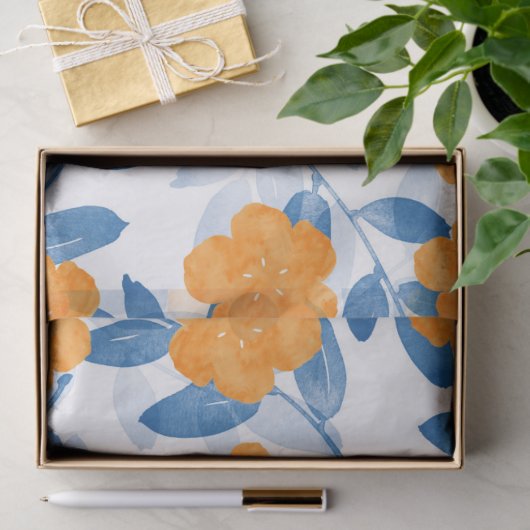 Muster für Aquarellmoore und Blätter Seidenpapier (Geschenk)