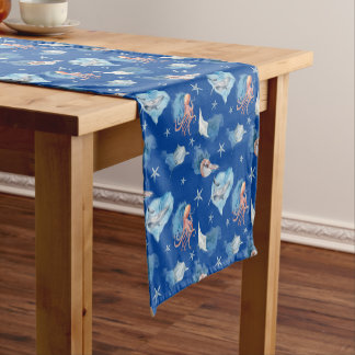 Muster für Aquarelltiere Kurzer Tischläufer