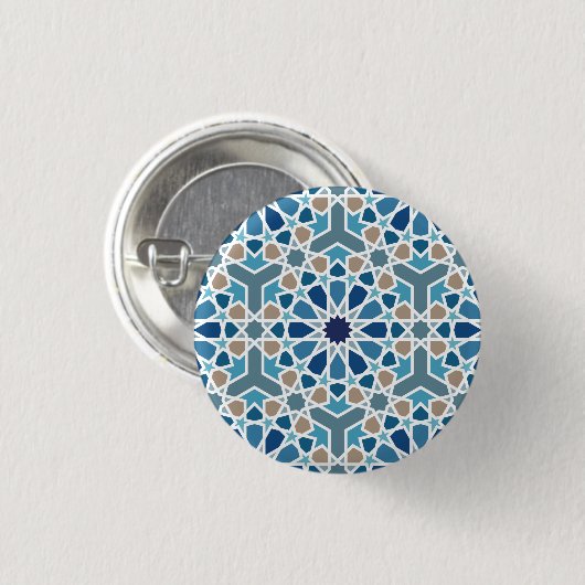 Muster für arabisch geometrische Gestaltung Button (Vorne & Hinten)