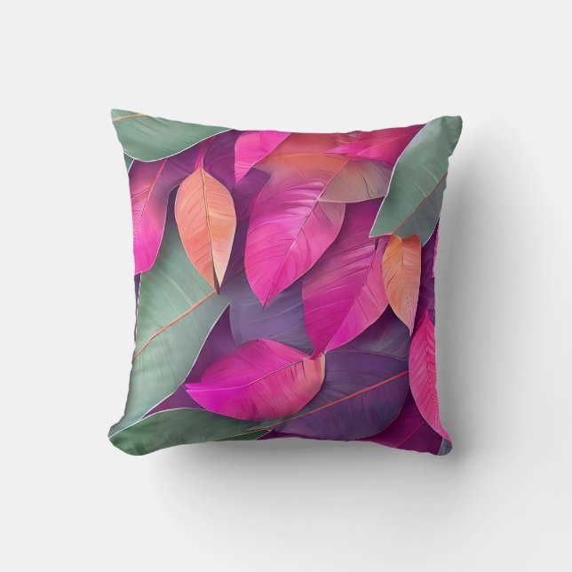 Muster für atemberaubende Blätter Kissen (Vorderseite)