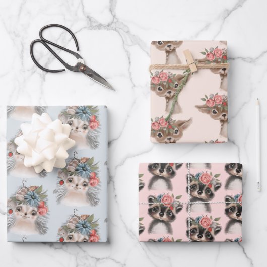 Muster für Babys Geschenkpapier Set (Vorderseite)