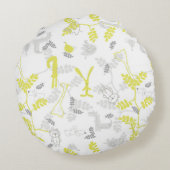 Muster für Babytiere 2 Rundes Kissen (Rückseite)