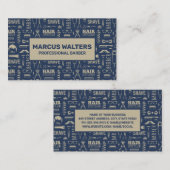 Muster für Barbertools Terminkarte (Vorne/Hinten)