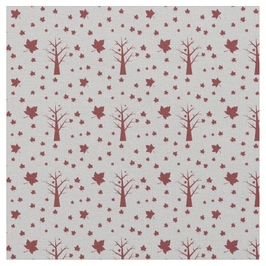 Muster für Bäume und Blätter Stoff (Nahaufnahme)