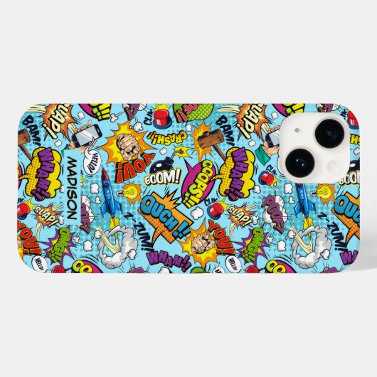 Muster für benutzerdefinierte Comicen Case-Mate iPhone Hülle (Rückseite (Horizontal))