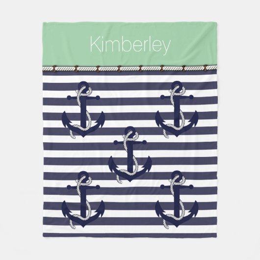 Muster für benutzerdefinierte, eckige Streifen Fleecedecke (Vorderseite)