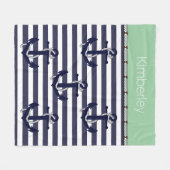 Muster für benutzerdefinierte, eckige Streifen Fleecedecke (Vorderseite (Horizontal))