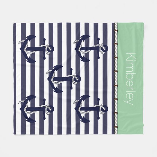 Muster für benutzerdefinierte, eckige Streifen Fleecedecke (Vorderseite (Horizontal))