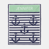 Muster für benutzerdefinierte, eckige Streifen Fleecedecke (Vorderseite)