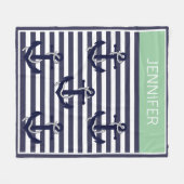 Muster für benutzerdefinierte, eckige Streifen Fleecedecke (Vorderseite (Horizontal))