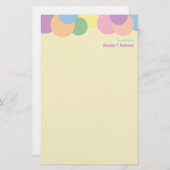 Muster für benutzerdefinierte farbige Kreise vom S Briefpapier (Vorne/Hinten)