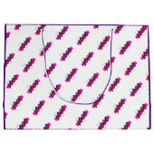 Muster für benutzerdefinierte Firmenlogos Große Geschenktüte (Rückseite)