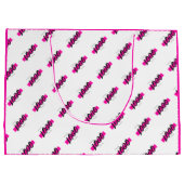 Muster für benutzerdefinierte Firmenlogos Text Wer Große Geschenktüte (Rückseite)