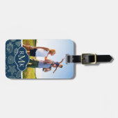 Muster für benutzerdefinierte Foto- und Monogramm- Gepäckanhänger (Vorderseite horizontal)