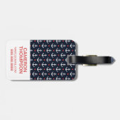 Muster für benutzerdefinierte Foto- und Monogramm- Gepäckanhänger (Rückseite horizontal)