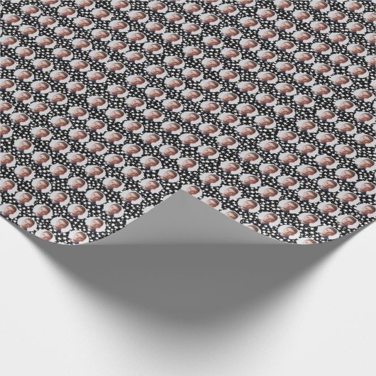 Muster für benutzerdefinierte Gesichtstypen Geschenkpapier (Ecke)